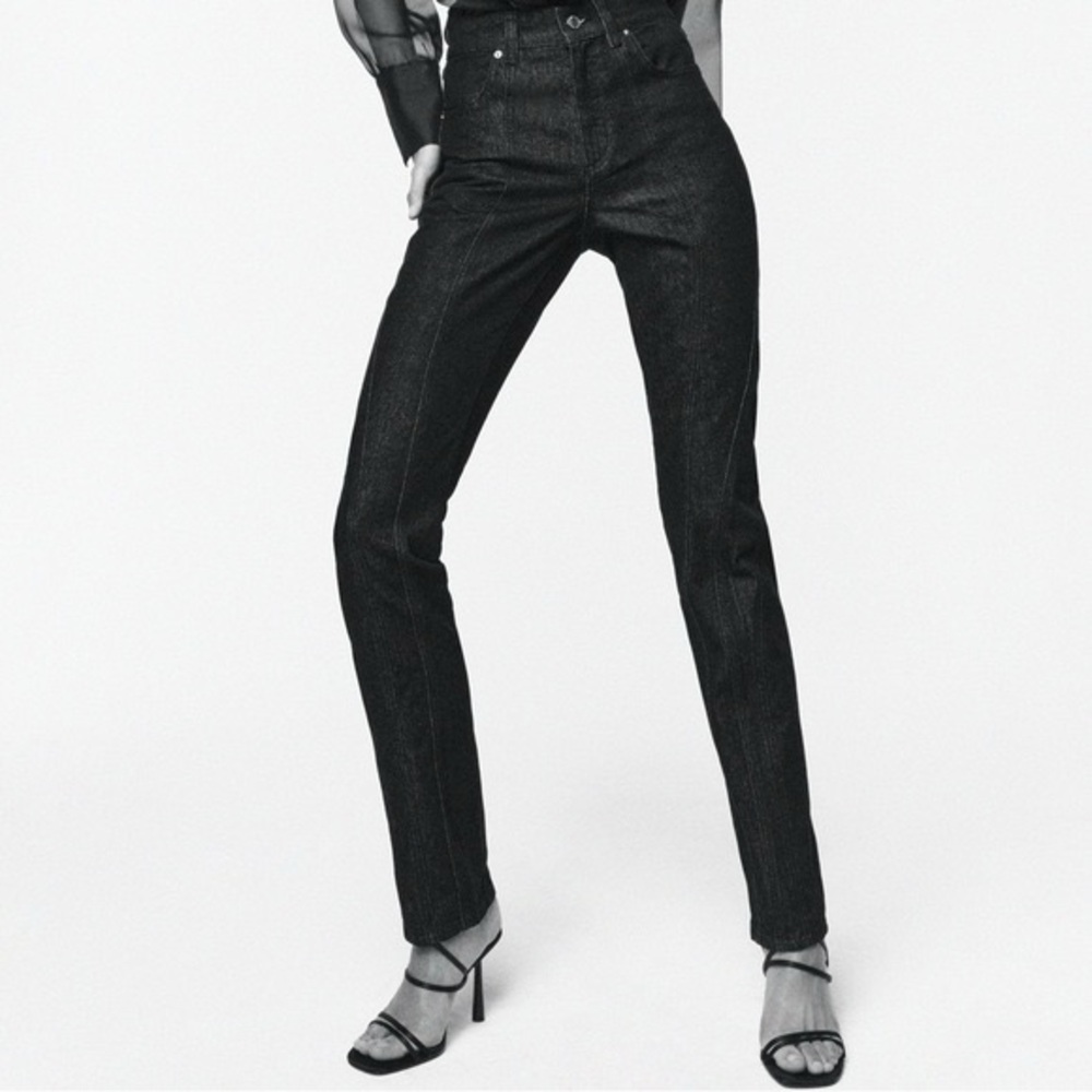 NEW ZARA Body Curves Black Skinny Jeans Size 2